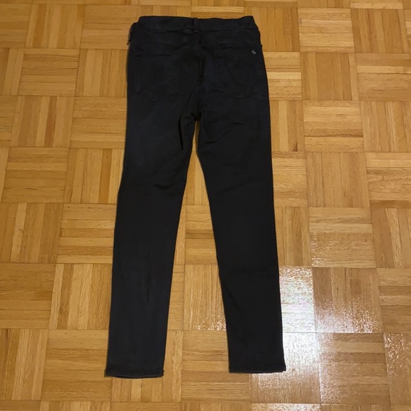 Rag & Bone high rise ankle skinny black jeans 30 - Picture 3 of 4